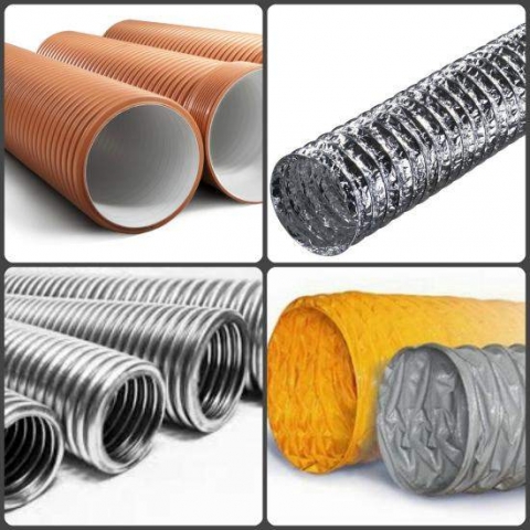 Виды гофрированных труб и их назначение